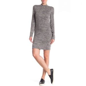 Free Press Mock Neck Long Sleeve Shift Dress